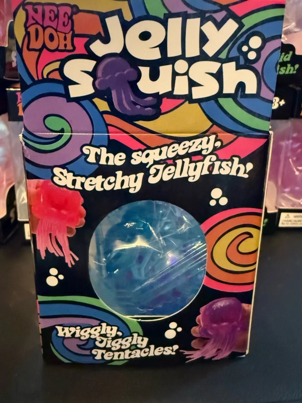 Mini NeeDoh Jelly Squish Blue Kids Squishy Toy - Nee Doh - Picture 1 of 7